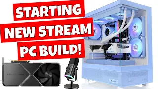 Starting A New Streaming PC Build Thermaltake View 270 TG ARGB & Tech Chat Live