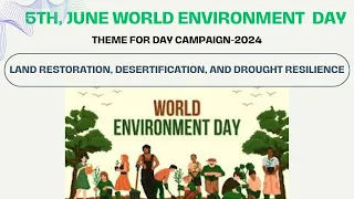 5th June 2024 World Environment day