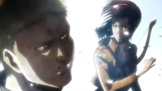 Sasha elbows Reiner | Attack On Titan OVA 2