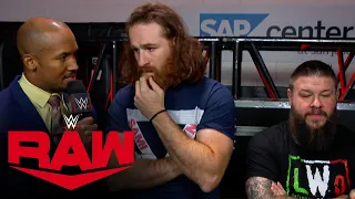 Owens & Zayn react to Cody Rhodes & Jey Uso’s title opportunity: Raw exclusive, Oct. 2, 2023