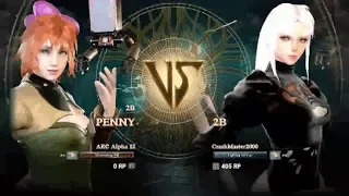 SOULCALIBUR SHORTS: Penny (ARC Alpha 12) Vs. A2 (Crashmaster)