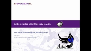 [IBM-Rhapsody] Getting started with IBM Rhapsody to develop in Ada