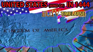 United States (kind of) in 1444! | Europa Universalis 4 AI Only Timelapse (EU4)