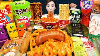 ENG SUB)  Korean Convenience store food ✨ Ramen New Dessert Shrimp Tteokbokki Mukbang ASMR Ssoyoung