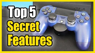 Top 5 Secret features of the PS4 Controller you don't know! (Best Settings!)