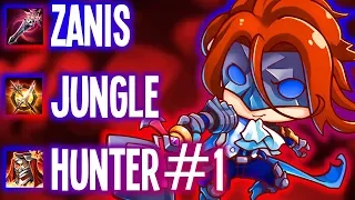 AOV: ZANIS THE FULL DAMAGE JUNGLE BEAST (KILLER BUILD!) | Arena of Valor Zanis(ROV)