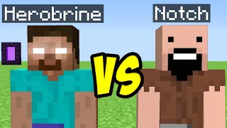 Herobrine vs Notch in minecraft all creepypasta part 11 Final ?