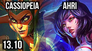 CASSIOPEIA vs AHRI (MID) | 11/1/4, Legendary, 400+ games | KR Master | 13.10