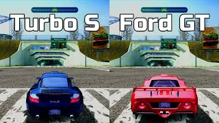 NFS Most Wanted: Porsche 911 Turbo S vs Ford GT - Drag Race