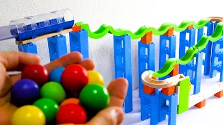 Marble Run Race☆TrixTrack Wave Slope × Water！Compilation Video