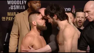 UFC 235 Weigh-In - Zabit MAGOMEDSHARIPOV vs. Jeremy Stephens - Last Staredown