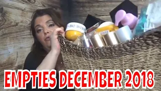 BEAUTY EMPTIES #17  DECEMBER 2018 - PRODUCTS I'VE USED UP!