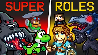 *MORE* RANDOM IMPOSTER vs SUPER ROLES in Among Us?!