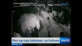 Saksi: Riot ng mga kabataan sa Davao City, na-hulicam