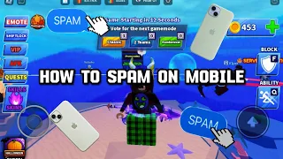 How To Spam Click On Mobile, In Roblox Blade Ball