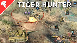 Company of Heroes 3 - TIGER HUNTER - US Forces Gameplay - 3vs3 - No Commentary