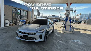 KIA STINGER GT CUTTING UP IN TRAFFIC (POV DRIVE)