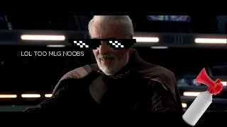 Obi Wan and Anakin vs Count Dooku, but it's sorta MLG