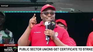 Public sector unions get certificate to strike