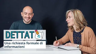 Facciamo un DETTATO IN ITALIANO | Una comunicazione formale di richiesta di informazioni