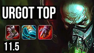 URGOT vs SETT (TOP) | Rank 3 Urgot, 12/2/7, Dominating | TR Challenger | v11.5