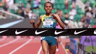 New World Record Gudaf Tseggay smashes 5000m Ethiopian strong woman.