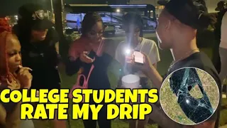 Asking College Students To Rate My Drip!!🔥(public interview)**car got broke into😤