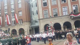 Schützenfest Neuss 2022 Samstag Aufmarsch zum Sternenmarsch sowie Sternenmarsch.