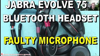 Jabra Evolve 75 Bluetooth Headset Repair Mic Not Working