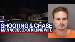 Man accused of shooting wife and chasing ambulance