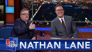 Nathan Lane Imagines Stephen's Audience Naked, And In The Shower