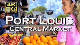 Central Market Port Louis , Mauritius in 4K 60fps HDR Dolby Atmos 💖 The best places 👀 walking tour