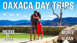 The BEST Day Trips from Oaxaca! - Hierve El Agua and Monte Alban (& how to get there!) | Oaxaca