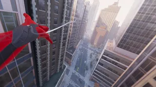 Marvel's Spider-Man (PC) - Web Swinging in First Person Mode (Get your barf bag ready!)