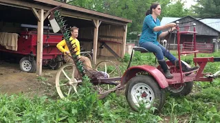 Horse Drawn Sickle Bar Mowing, Part 1: First Time Troubles!