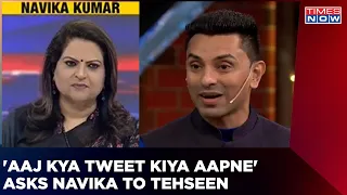 'Aaj Kya Tweet Kiya Aapne' Navika Kumar's Fiery Rhetoric At Congress' Tehseen Poonawalla