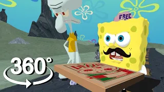 Spongebob Squarepants! - 360°  - Krusty Krab Pizza UPDATED! (First 3D VR Rehydrated Game Experience)