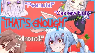 Korone, Okayu, and Shion Torment Pekora With Nonstop Nuts [Reupload] [Eng Subs/Hololive]