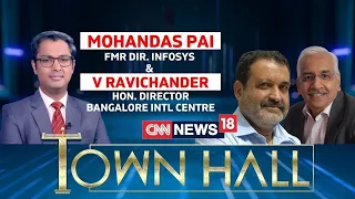 In Conversation With Mohandas Pai & V Ravichander | Exclusive | News18 Town Hall Bengaluru | Infosys