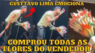 Gusttavo Lima COMPRA todas as FLORES de um VENDEDOR no show e JOGA para FÃS