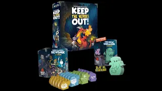 Unboxing Brueh Games Keep the Heroes Out Kickstarter with The Great Dreamer Expansion Cool Cthulhu