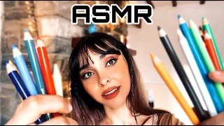Come Paint With Me (First Person) Relaxing ASMR ~ Whispering, Sketching, Finger & Pencil Tapping  🎨