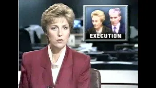 BBC News report on execution of Nicolae and Elena Ceaușescu, Christmas Day 1989