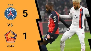 PSG vs LILLE 5-1 Extended highlights All Goals 2022.