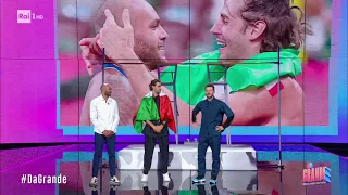 Cattelan con Gianmarco Tamberi e Marcell Jacobs a "Da Grande"