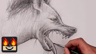 How To Draw a Hyena | Pencil Drawing Lesson
