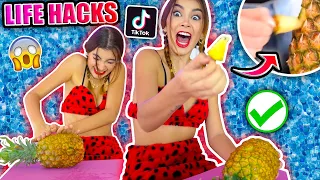 Probando LIFE HACKS VIRALES de TIKTOK #8 - Trucos Virales - Lulu99