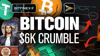 Bitcoins Fall to $6k Begins! Bitfinex-Tether the Culprits?