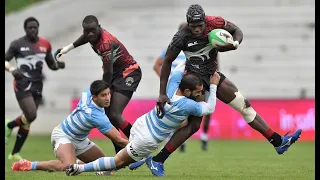 Kenya 7s vs Argentina HSBC Mens Rugby sevens Cape Town  2022 Full match