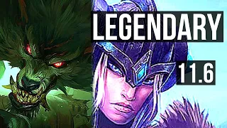 WARWICK vs SEJUANI (JUNGLE) | 15/2/7, 1000+ games, Legendary | EUW Diamond | v11.6